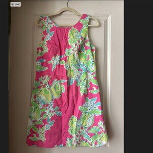 Lilly Pulitzer Pink Lemon Shift Dress